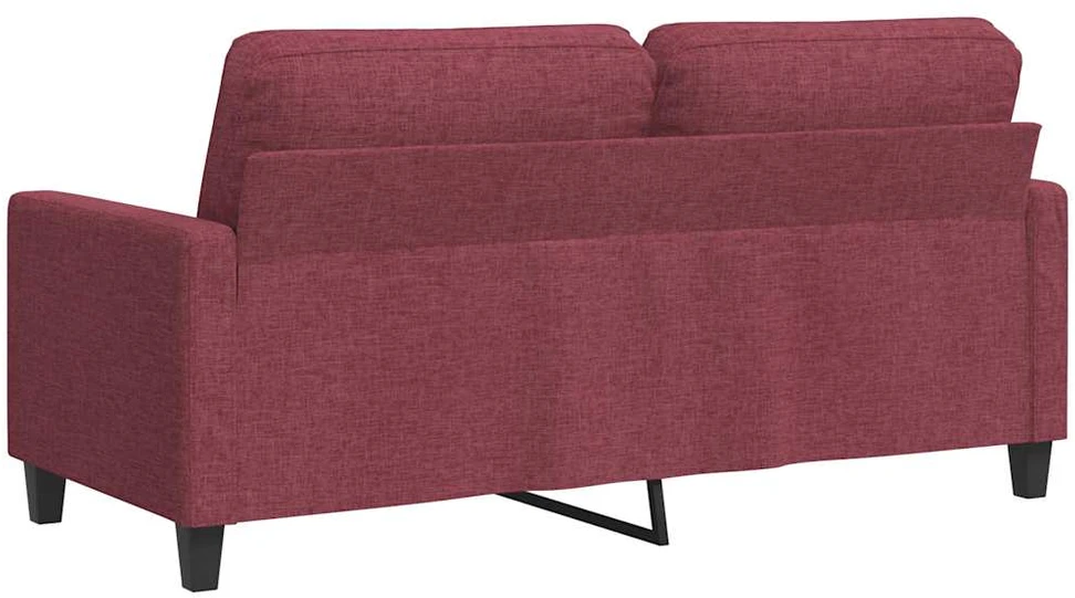 Dvivietė sofa, raudonojo vyno spalvos, 140cm, audinys