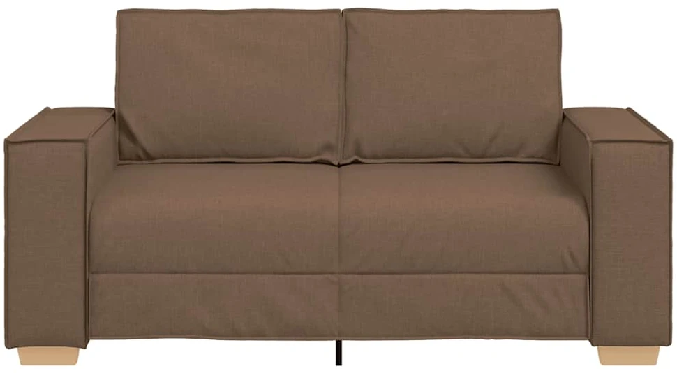 Dvivietė sofa, ruda, 160x78x84 cm, audinys