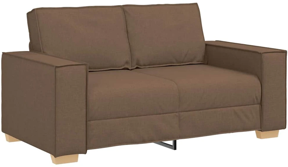 Dvivietė sofa, ruda, 160x78x84 cm, audinys