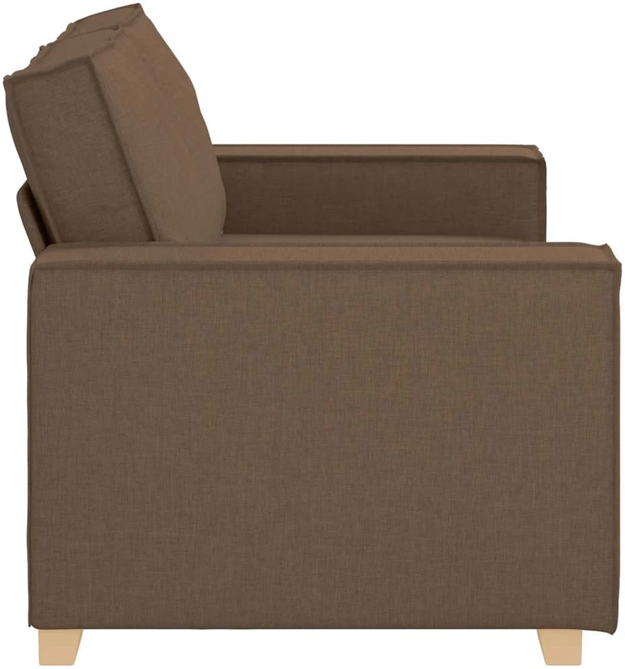 Dvivietė sofa, ruda, 160x78x84 cm, audinys