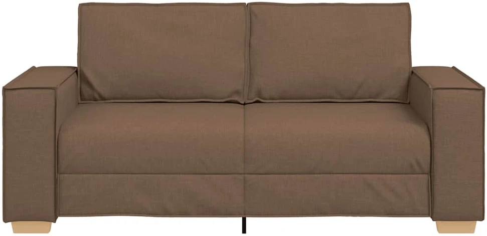Dvivietė sofa, ruda, 180x78x84 cm, audinys