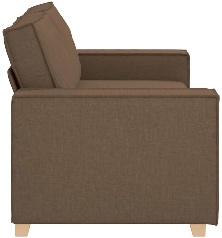 Dvivietė sofa, ruda, 180x78x84 cm, audinys