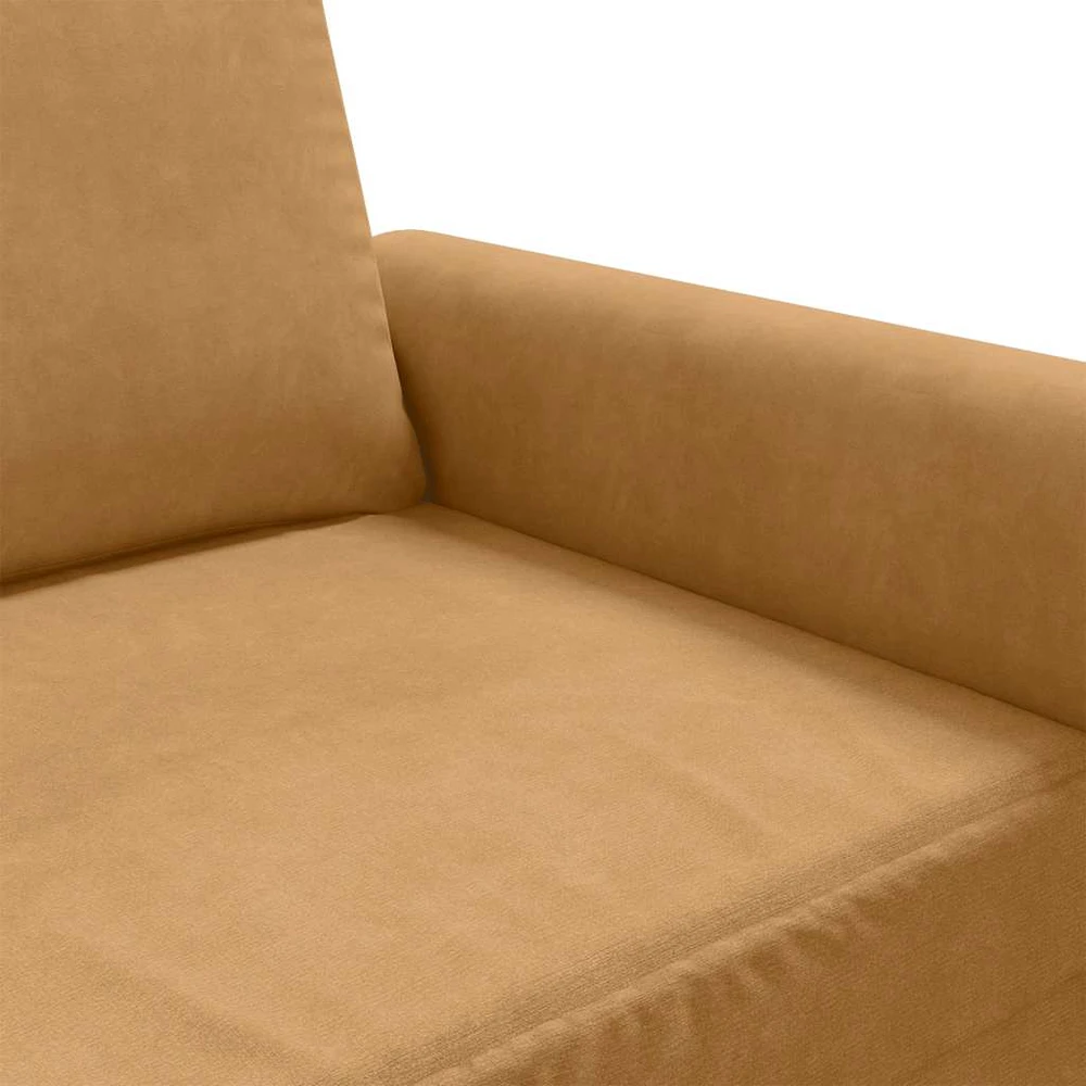 Dvivietė sofa, rudos spalvos, 140cm, aksomas