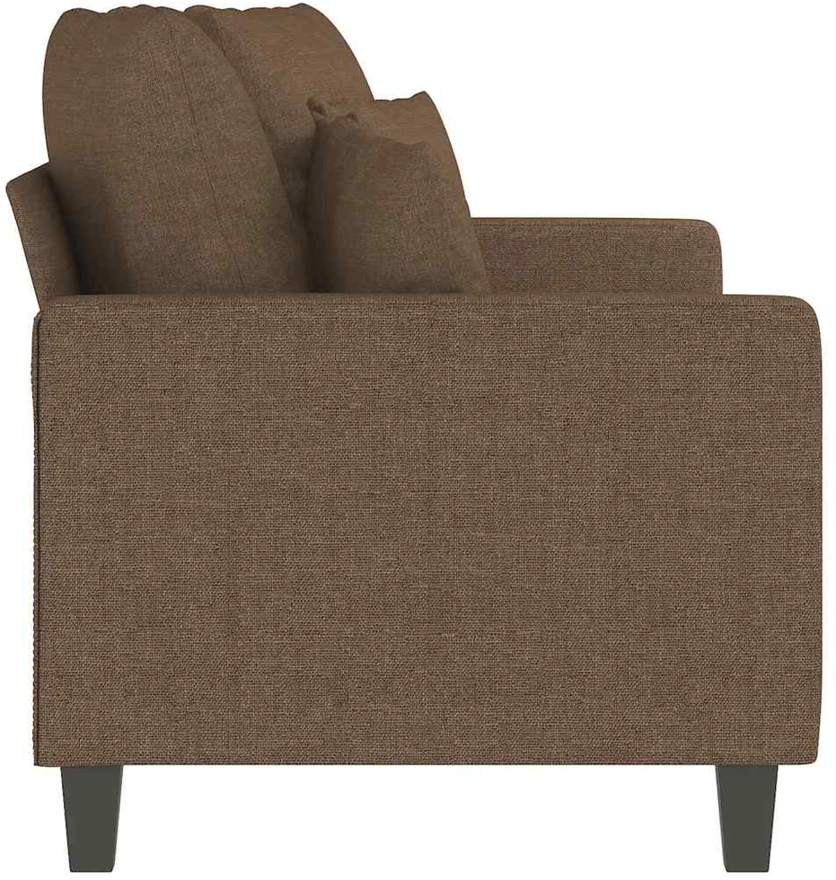 Dvivietė sofa, rudos spalvos, 140cm, audinys