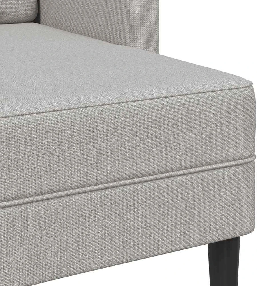 dvivietė sofa su gultu L formos debesies pilka 125 cm audinys