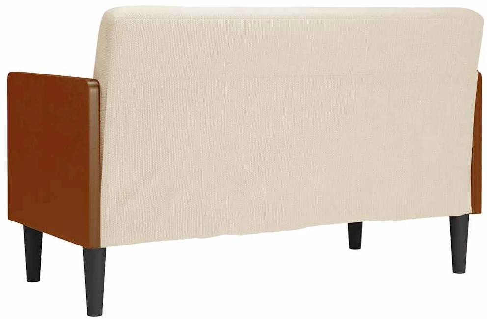 Dvivietė sofa su pagalvėlėmis, 110 cm, linas