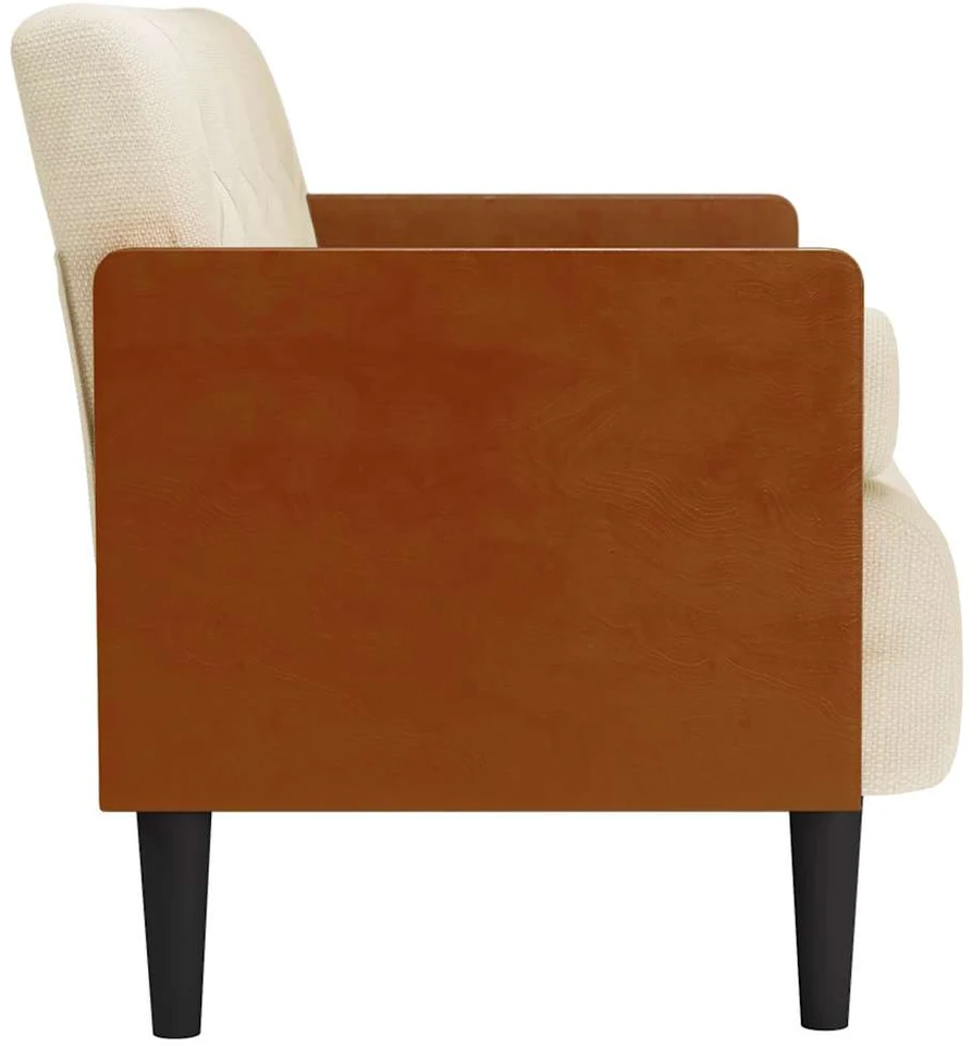 Dvivietė sofa su pagalvėlėmis, 110 cm, linas
