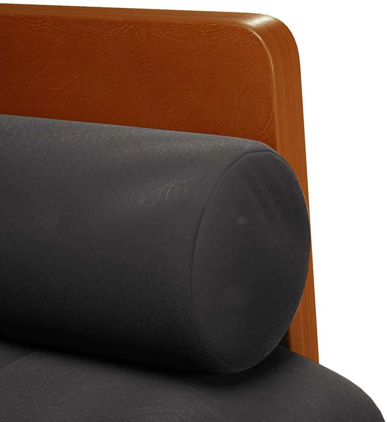 Dvivietė sofa su pagalvėlėmis, juoda, 110 cm, aksomas