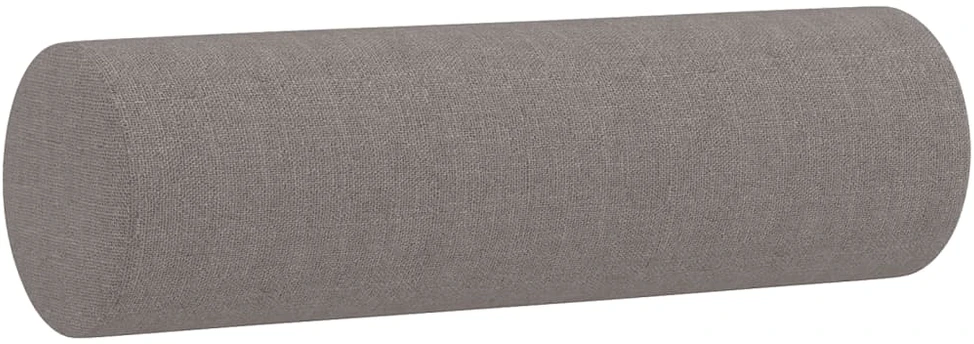 Dvivietė sofa su pagalvėlėmis, taupe spalvos, 120cm, audinys