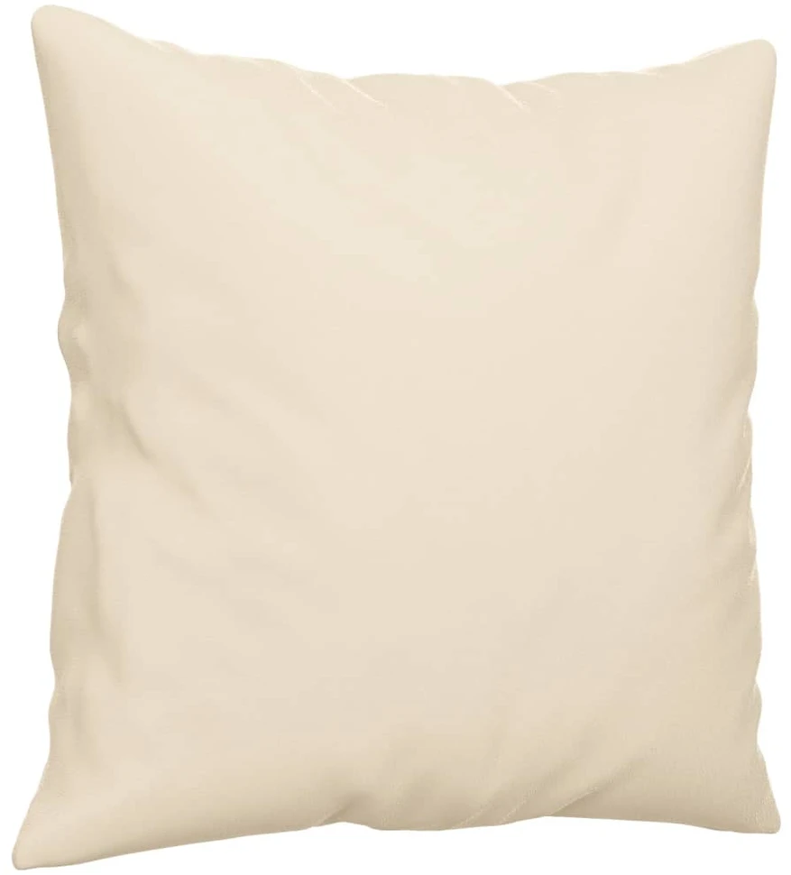 Dvivietė sofa su pagalvėmis, smėlio, 120cm, audinys