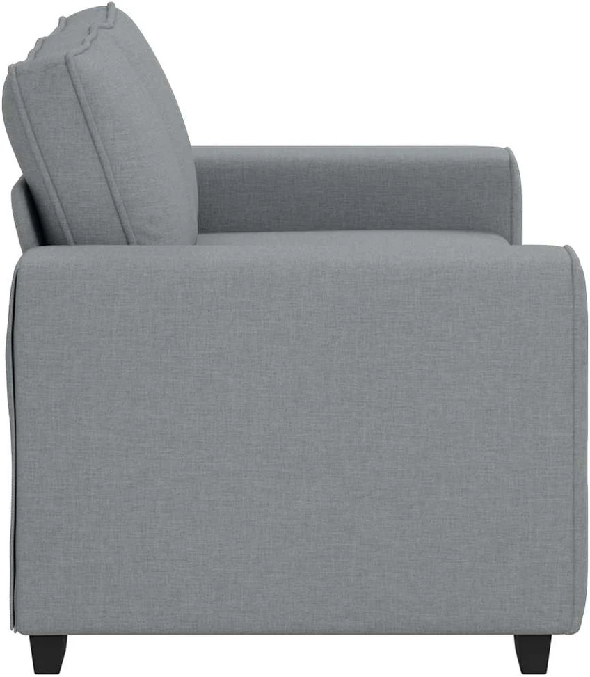 Dvivietė sofa, šviesiai pilka, 160x77x82 cm, audinys
