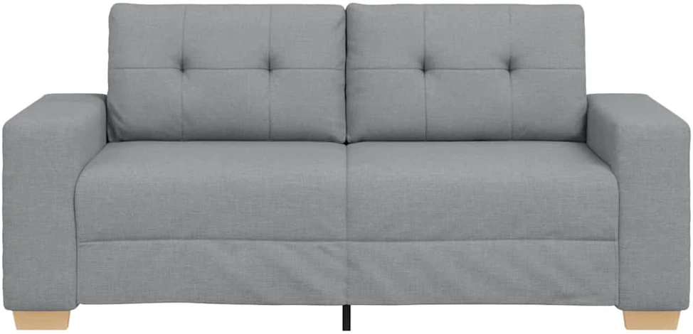 Dvivietė sofa, šviesiai pilka, 180x77x82 cm, audinys