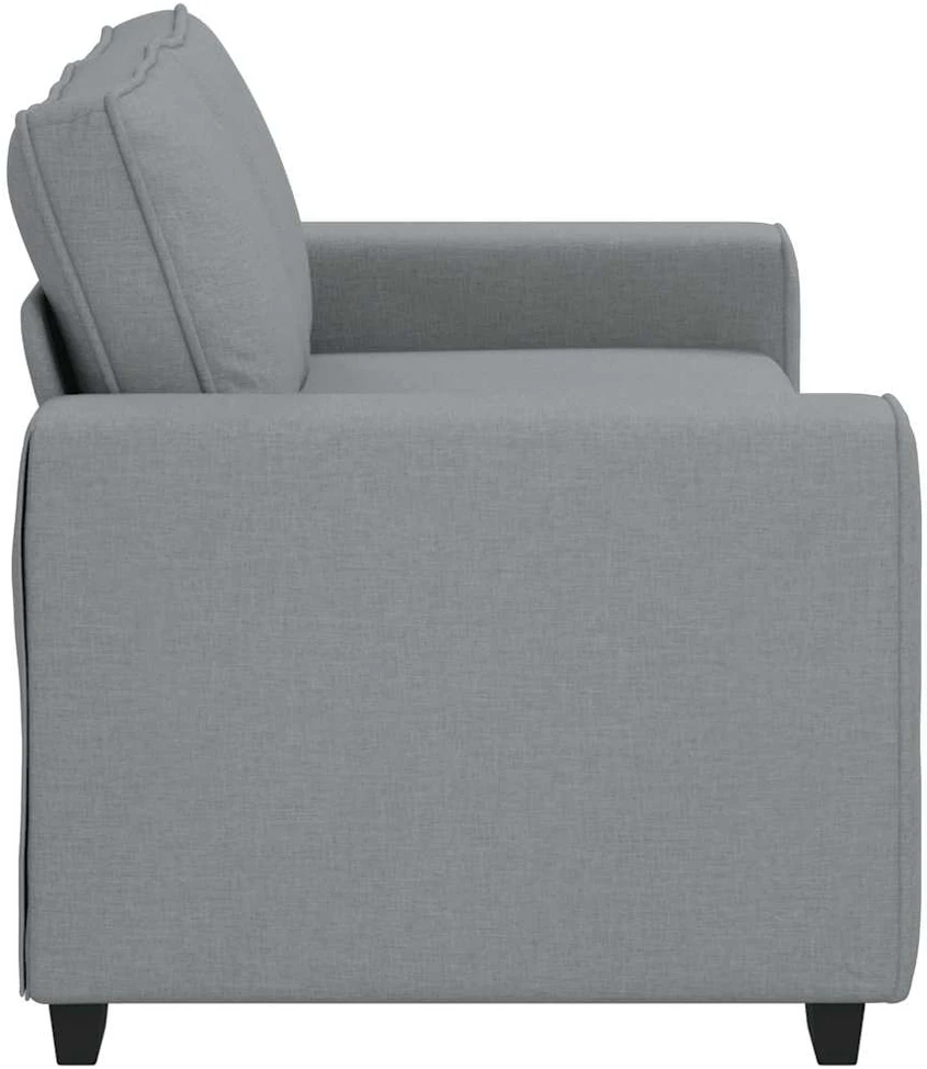 Dvivietė sofa, šviesiai pilka, 180x77x82 cm, audinys