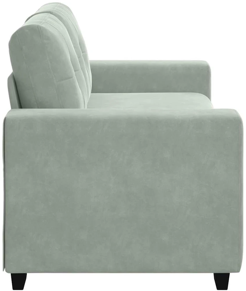 Dvivietė sofa, šviesiai pilka, 180x77x82 cm, aksomas
