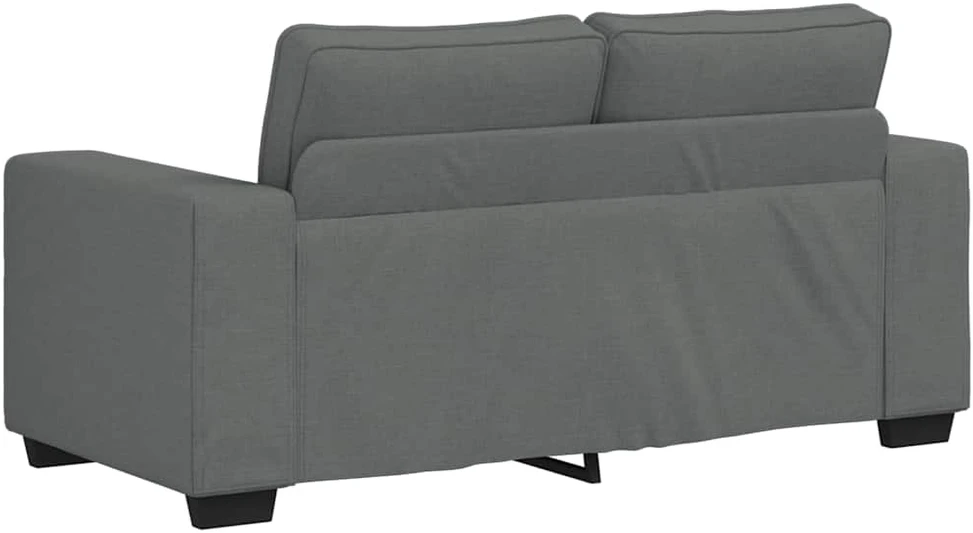 Dvivietė sofa, tamsiai pilka, 160x77x82 cm, audinys