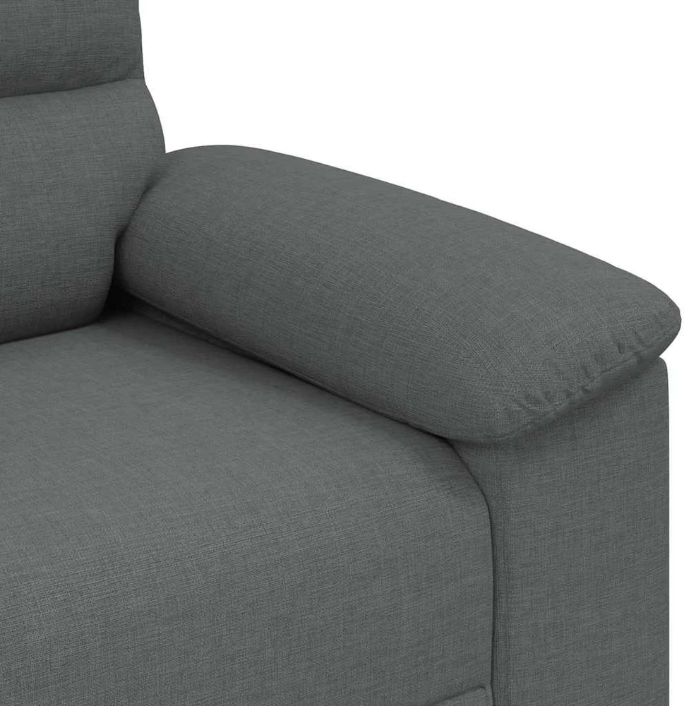 Dvivietė sofa, tamsiai pilka, 180x81x84 cm, audinys