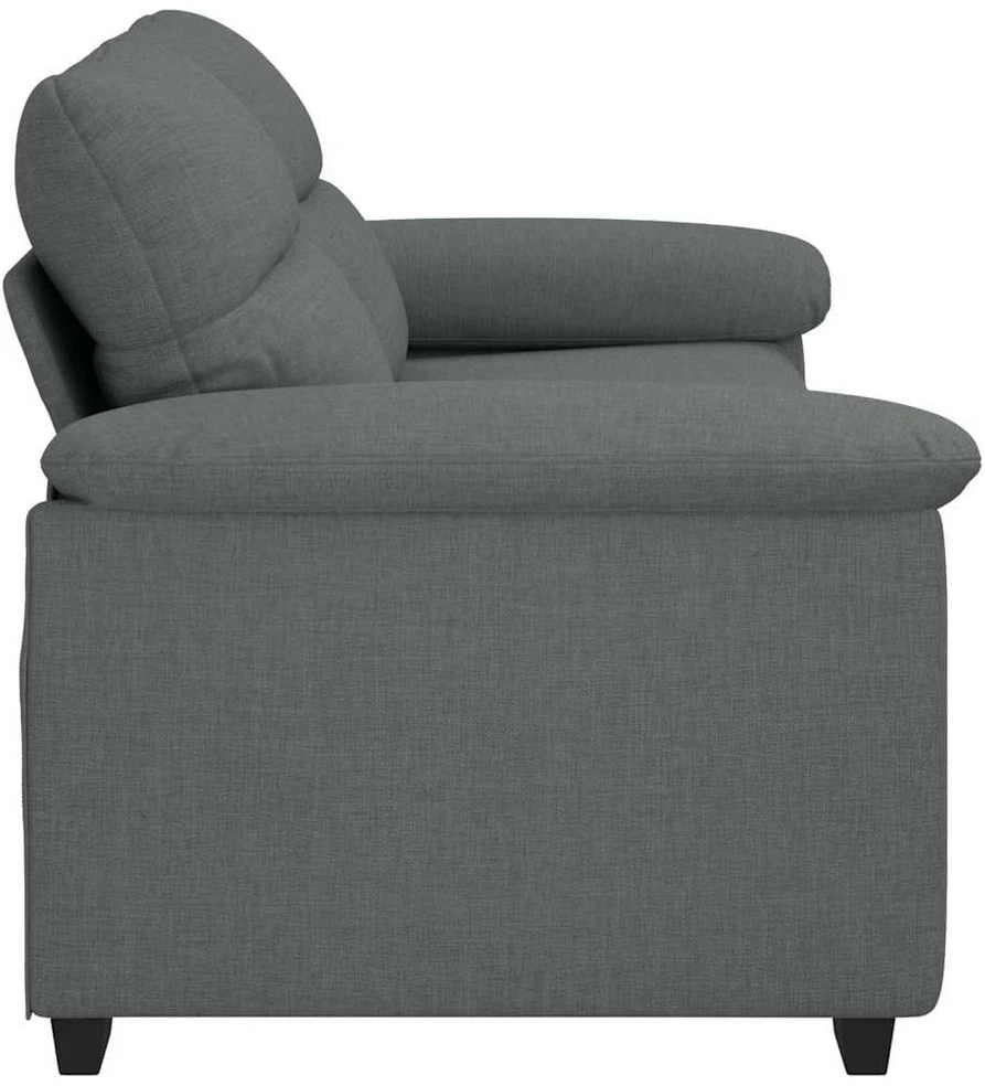 Dvivietė sofa, tamsiai pilka, 180x81x84 cm, audinys