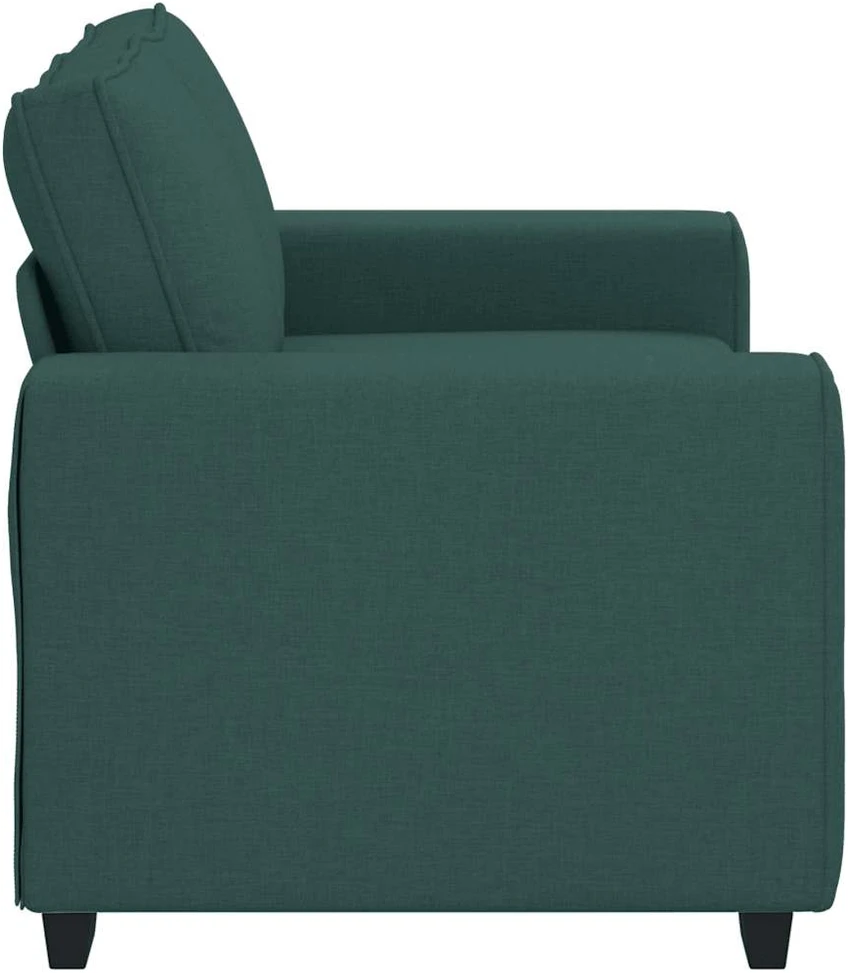 Dvivietė sofa, tamsiai žalia, 160x77x82 cm, audinys