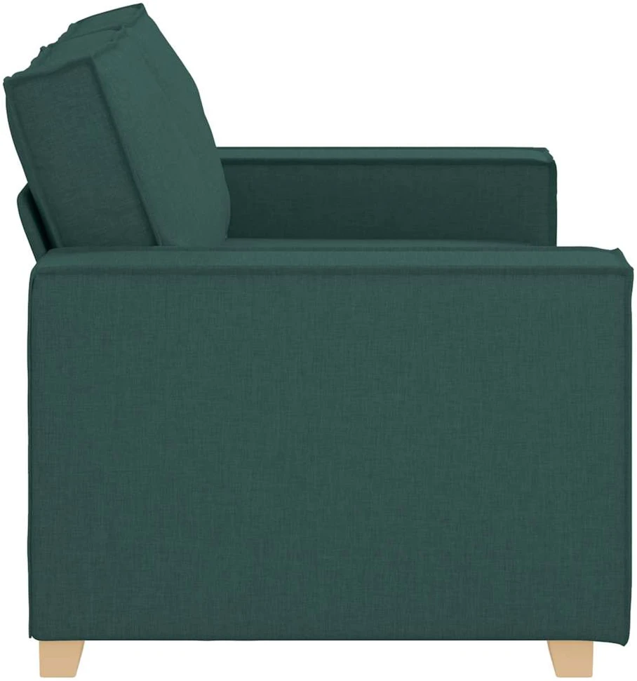Dvivietė sofa, tamsiai žalia, 160x78x84 cm, audinys
