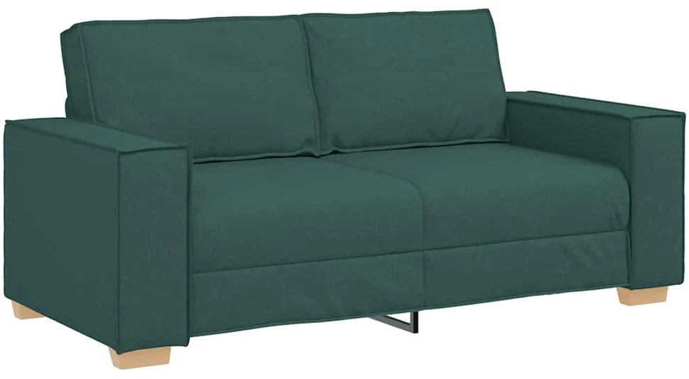 Dvivietė sofa, tamsiai žalia, 180x78x84 cm, audinys