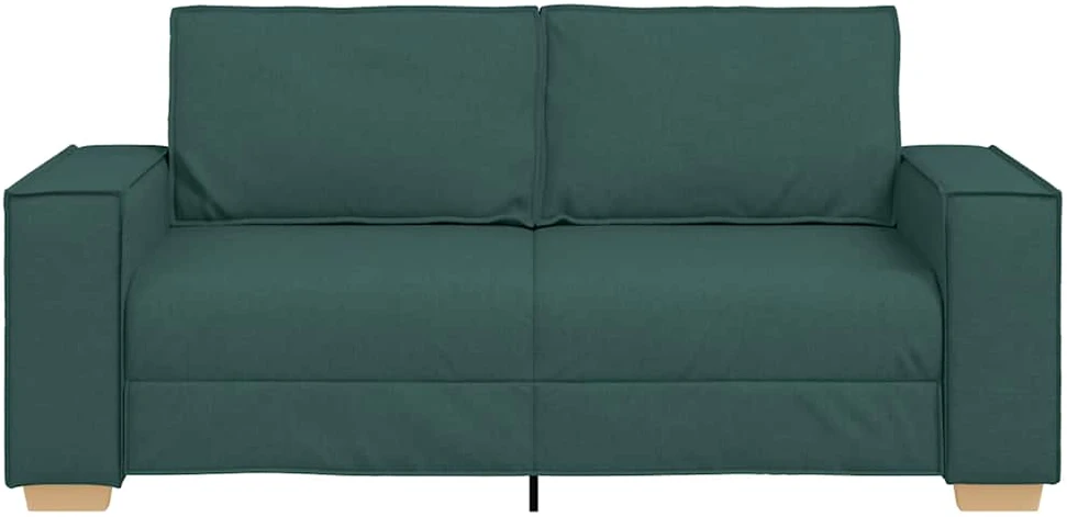 Dvivietė sofa, tamsiai žalia, 180x78x84 cm, audinys