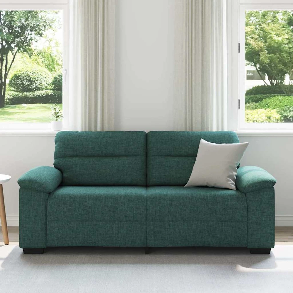 Dvivietė sofa, tamsiai žalia, 180x81x84 cm, audinys
