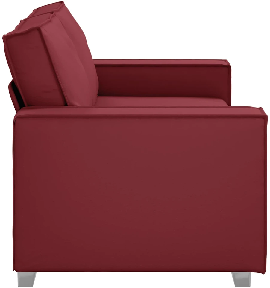 Dvivietė sofa Vyno raudona 180 cm Dirbtinė oda