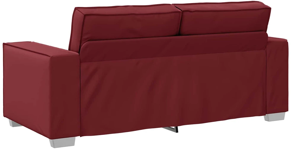 Dvivietė sofa Vyno raudona 180 cm Dirbtinė oda