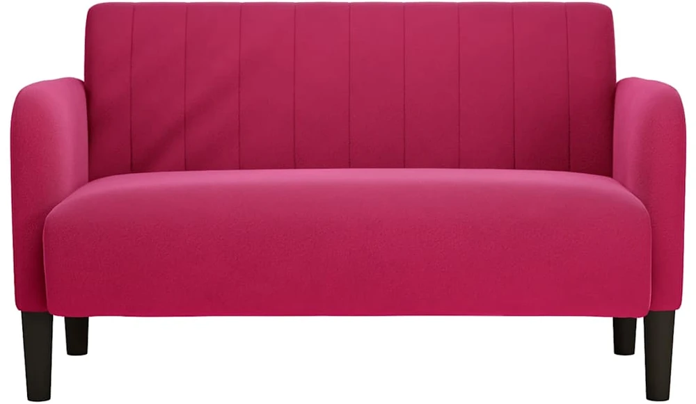 Dvivietė sofa, vyno raudonumo, 109 cm, aksominė