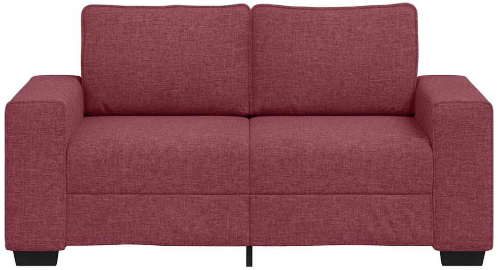 Dvivietė sofa, vyno raudonumo, 160x77x82 cm, audinys