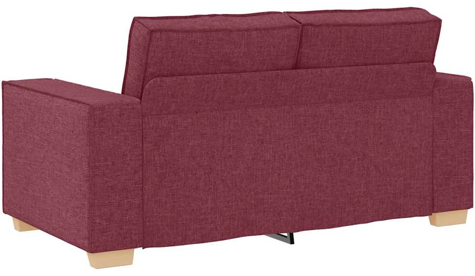 Dvivietė sofa, vyno raudonumo, 160x78x84 cm, audinys