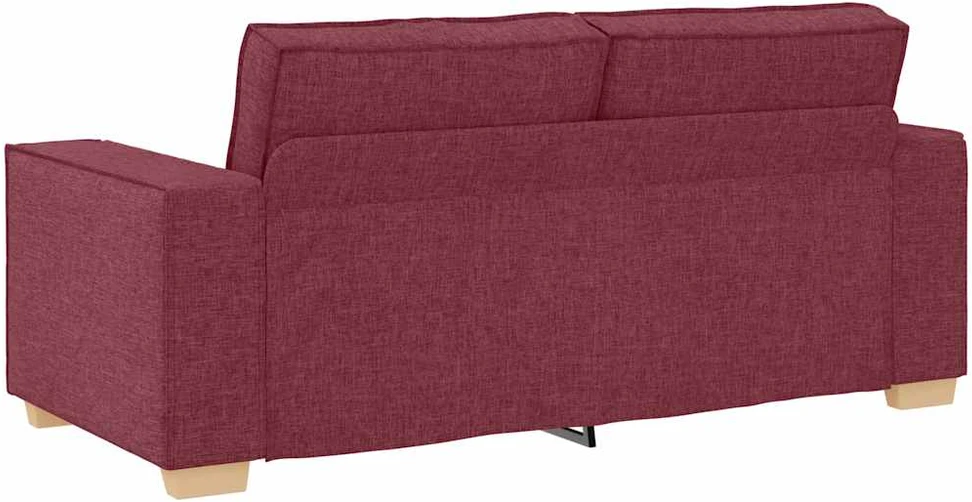 Dvivietė sofa, vyno raudonumo, 180x78x84 cm, audinys