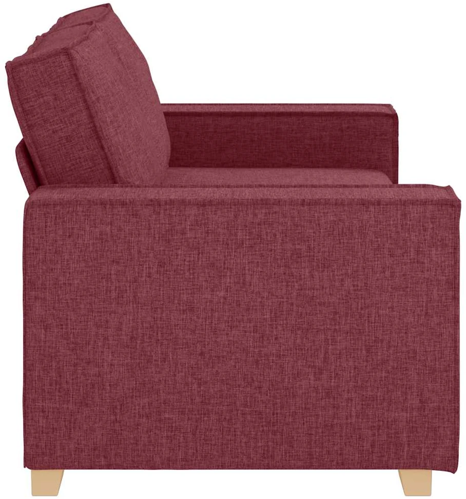 Dvivietė sofa, vyno raudonumo, 180x78x84 cm, audinys