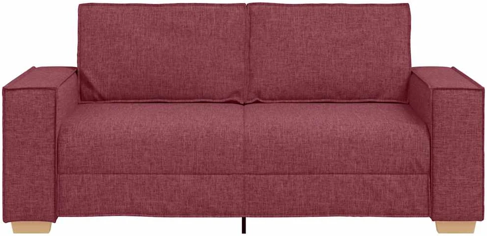 Dvivietė sofa, vyno raudonumo, 180x78x84 cm, audinys