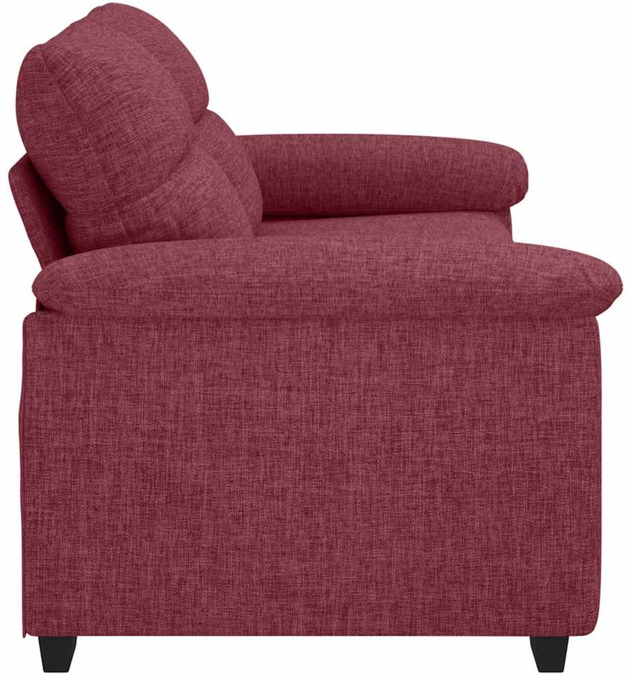 Dvivietė sofa, vyno raudonumo, 180x81x84 cm, audinys
