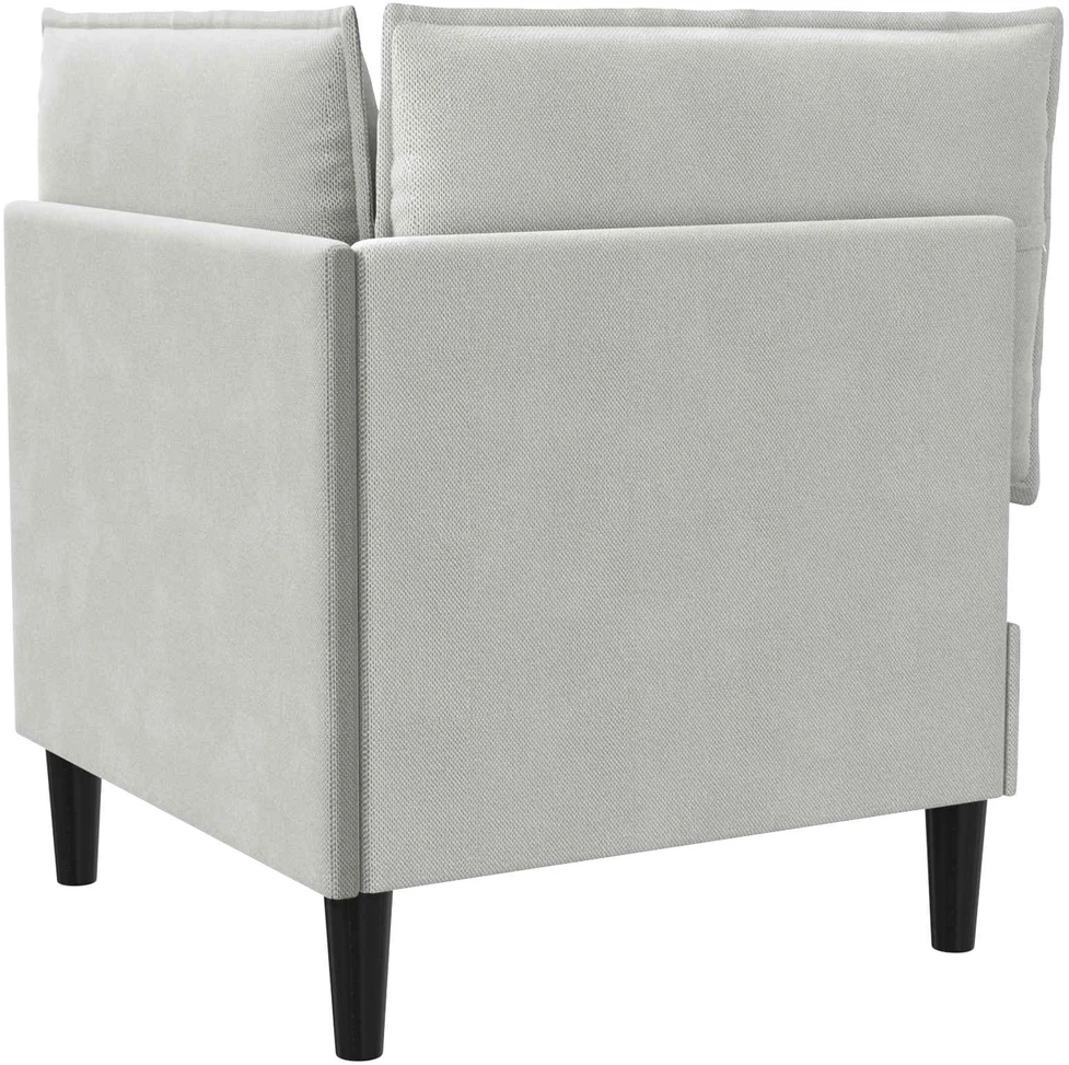 Kampinė Sofa su Saugykla Šviesiai pilka Aksomas