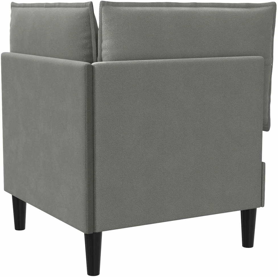 Kampinė Sofa su Saugykla Tamsiai pilka Aksomas