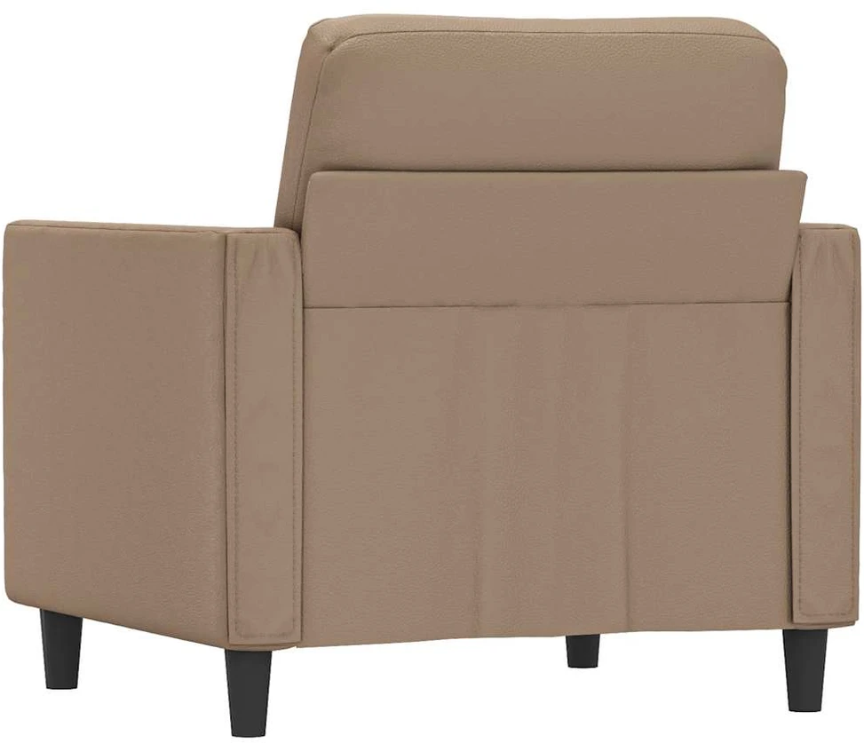 Sofa Krėslas, kapučino spalvos, 60cm, dirbtinė oda