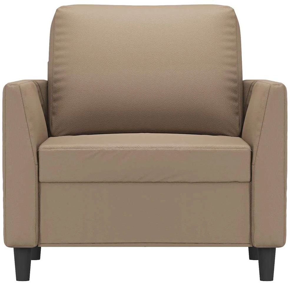 Sofa Krėslas, kapučino spalvos, 60cm, dirbtinė oda