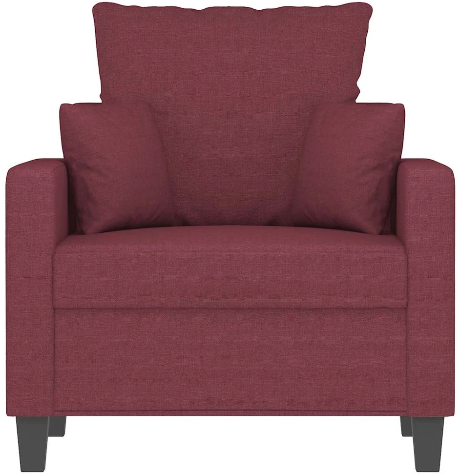Sofa Krėslas, raudonojo vyno spalvos, 60cm, audinys