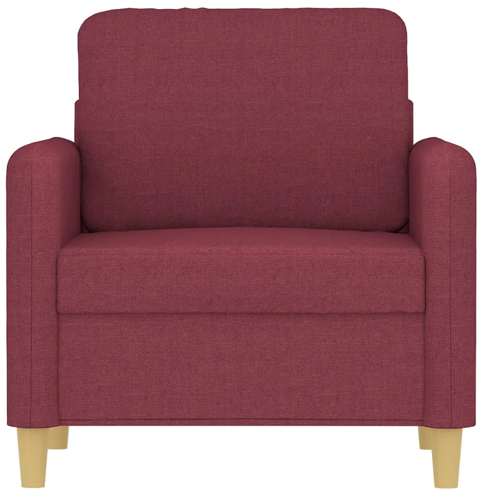 Sofa Krėslas, raudonojo vyno spalvos, 60cm, audinys