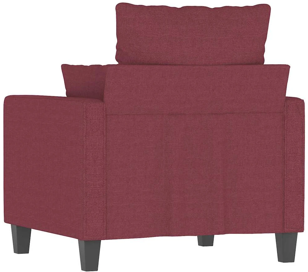 Sofa Krėslas, raudonojo vyno spalvos, 60cm, audinys