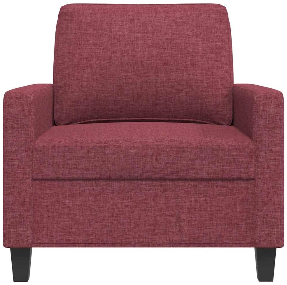 Sofa Krėslas, raudonojo vyno spalvos, 60cm, audinys
