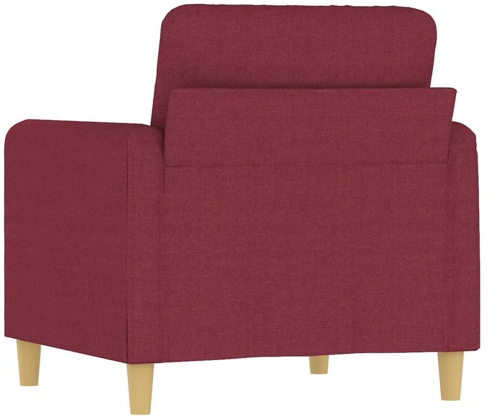 Sofa Krėslas, raudonojo vyno spalvos, 60cm, audinys