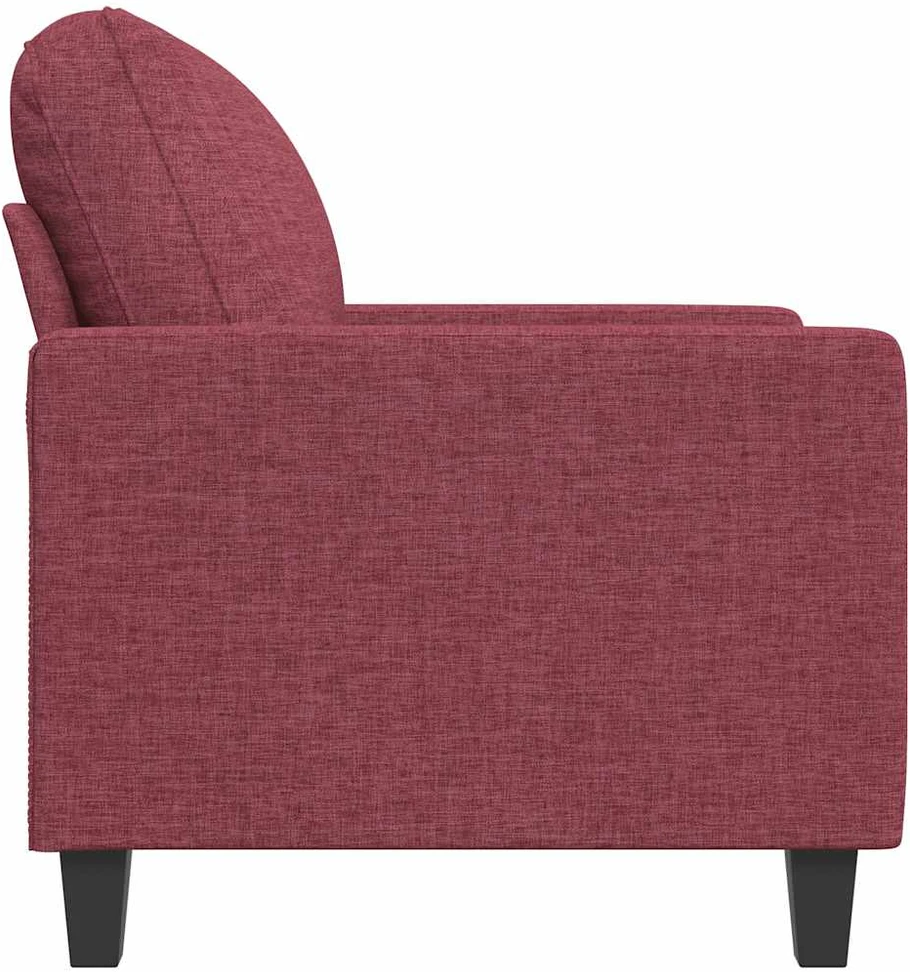 Sofa Krėslas, raudonojo vyno spalvos, 60cm, audinys