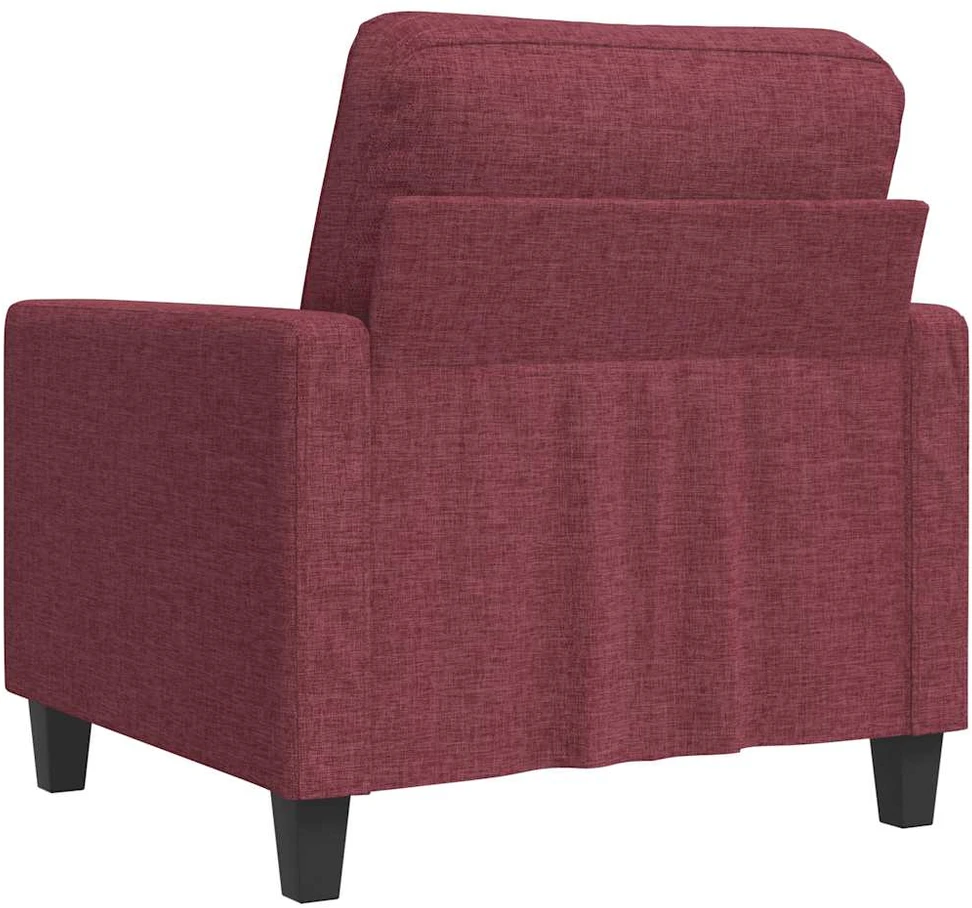 Sofa Krėslas, raudonojo vyno spalvos, 60cm, audinys