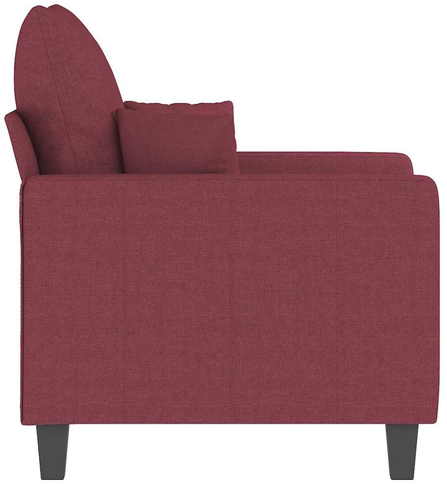 Sofa Krėslas, raudonojo vyno spalvos, 60cm, audinys