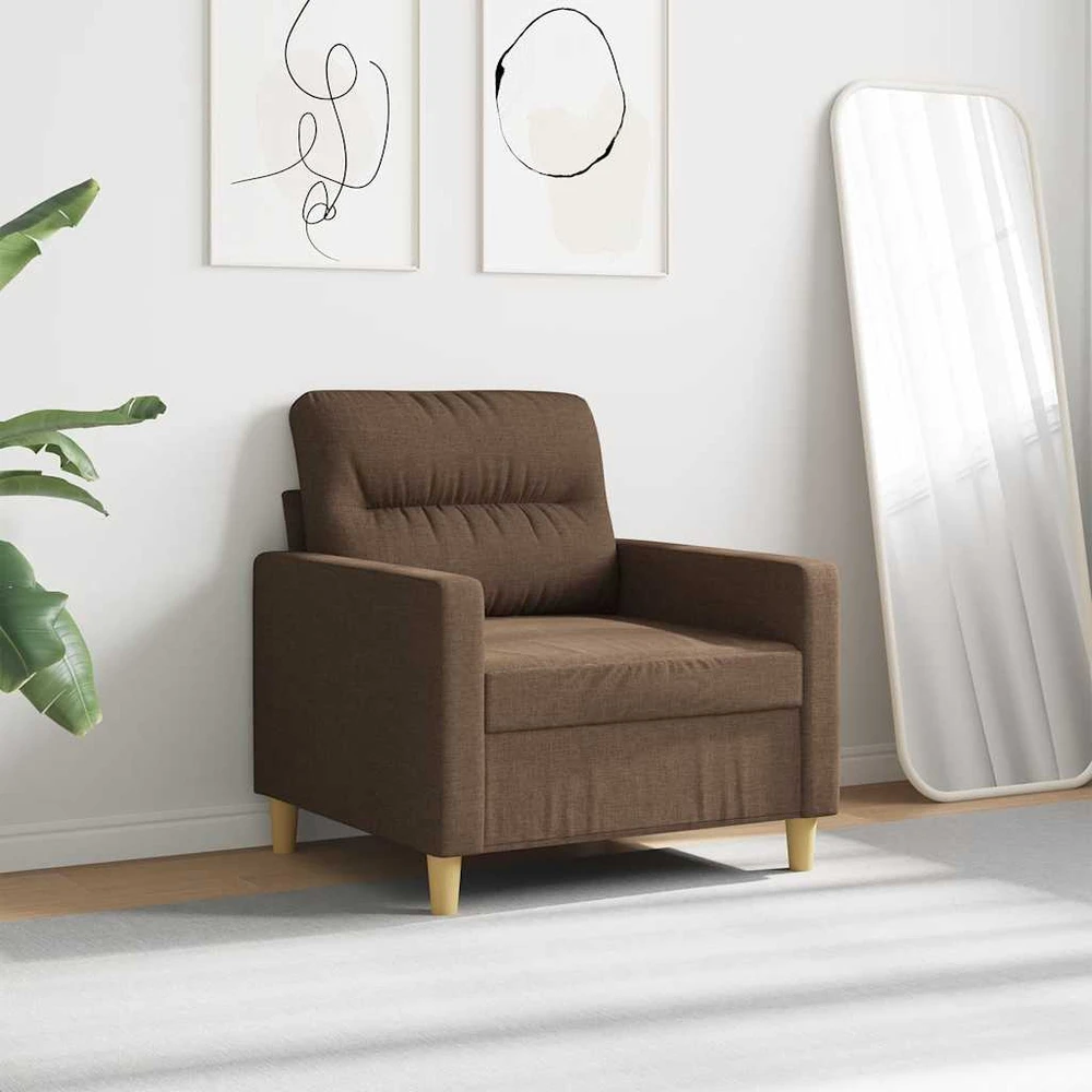 Sofa Krėslas, rudos spalvos, 60cm, audinys