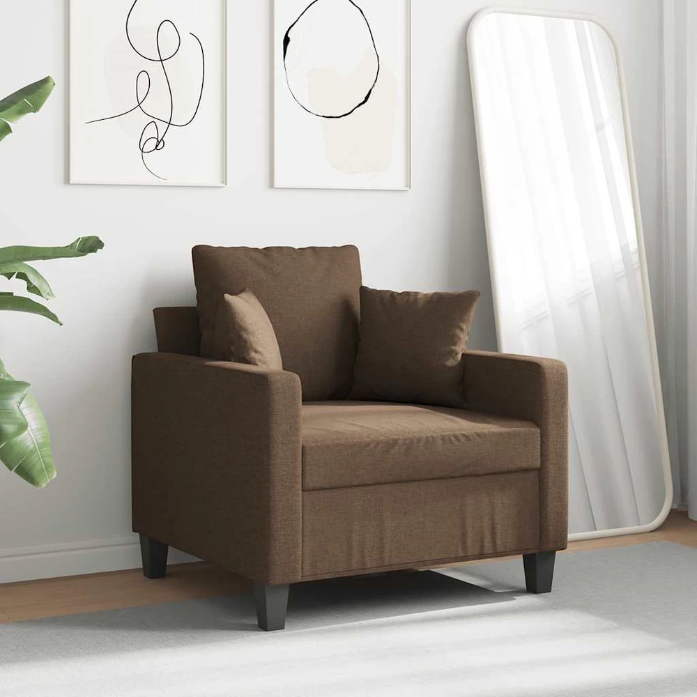 Sofa Krėslas, rudos spalvos, 60cm, audinys
