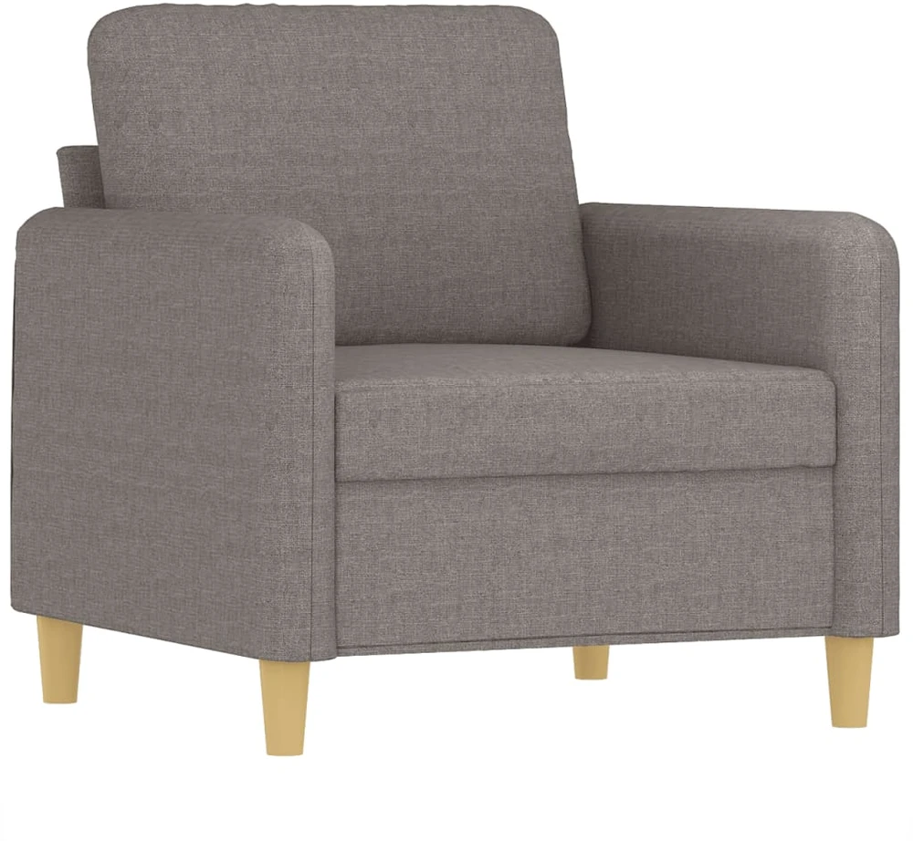 Fotelis Krėslas su pakoja, taupe spalvos, 60cm, audinys